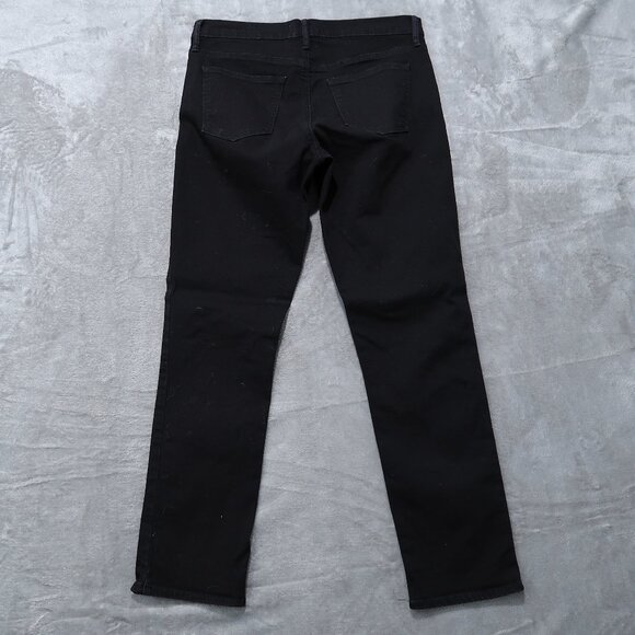 Gap Jeans Womens 32x30 Black 1969 Straight Medium Rise Dark Wash Stretch Goth - Picture 4 of 14